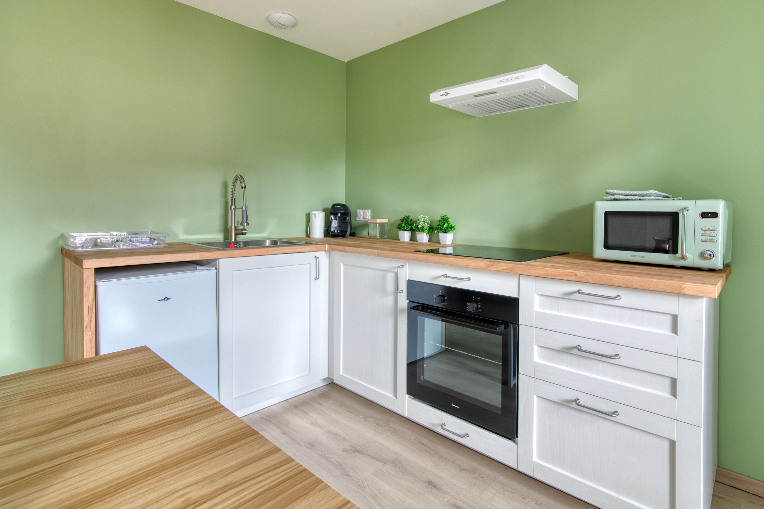 Cuisine verte équipée